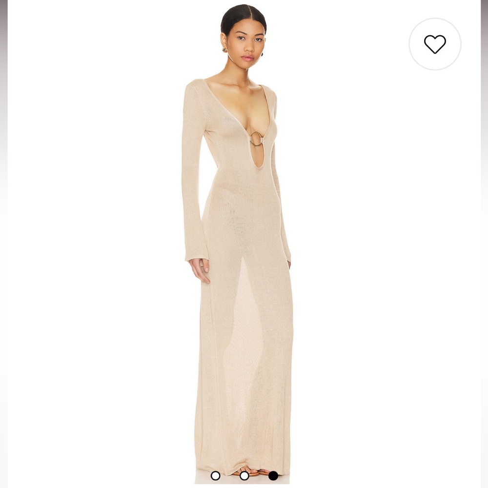 Flook the Label Gold Metallic Nyala Maxi Dress - Picture 8 of 12